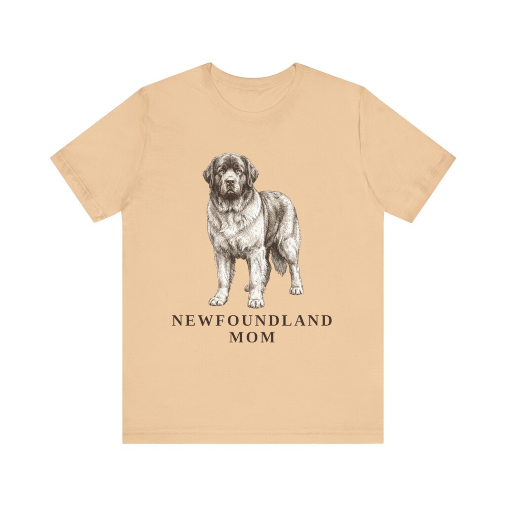 Newfoundland Dog Mom Shirt, Vintage Dog Sketch Tee, Dog Mom Gift Newfoundland Dog Mom Shirt, Vintage Dog Sketch Tee, Dog Mom Gift