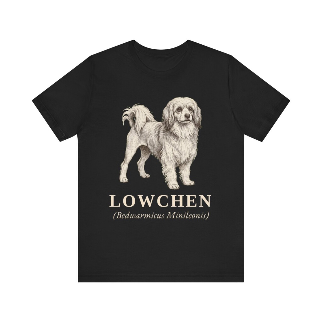 Lowchen Latin Shirt, Vintage Dog Sketch Tee, Dog Latin Gift