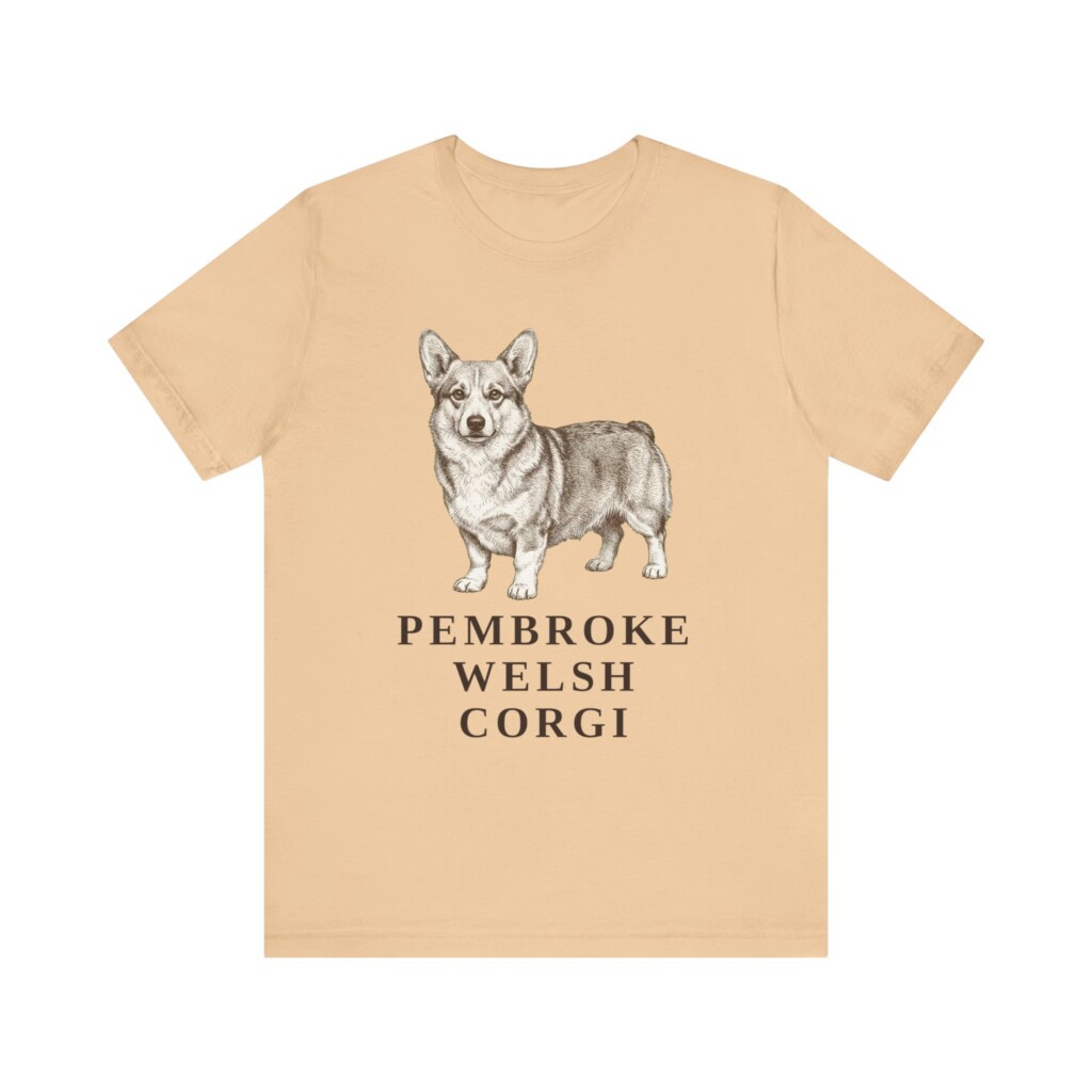 Corgi Lover Shirt, Vintage Dog Sketch Tee, Dog Lover Gift