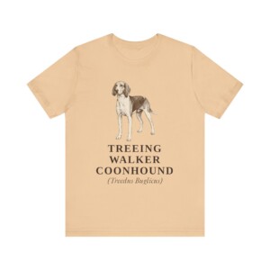 Treeing Walker Coonhound Latin Shirt, Vintage Dog Sketch Tee, Dog Latin Gift