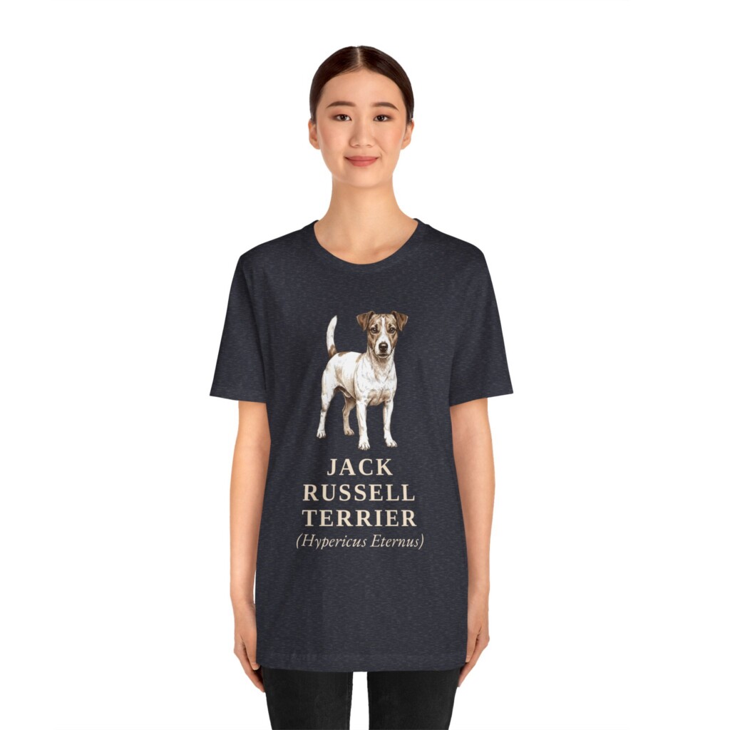 Jack Russell Terrier Latin Shirt, Vintage Dog Sketch Tee, Dog Latin Gift