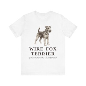 Fox Terrier (Wire) Latin Shirt, Vintage Dog Sketch Tee, Dog Latin Gift Fox Terrier (Wire) Latin Shirt, Vintage Dog Sketch Tee, Dog Latin Gift