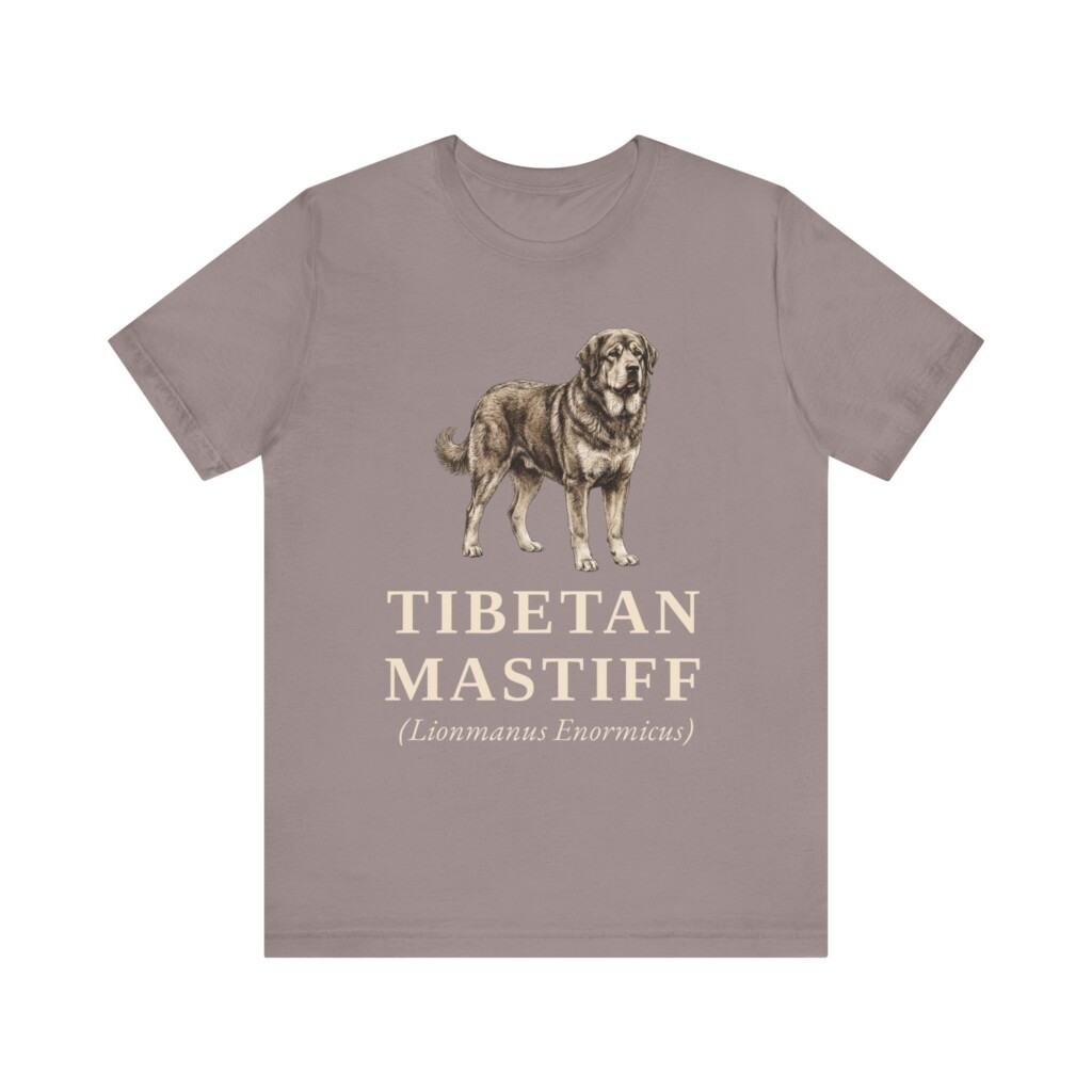 Tibetan Mastiff Latin Shirt, Vintage Dog Sketch Tee, Dog Latin Gift