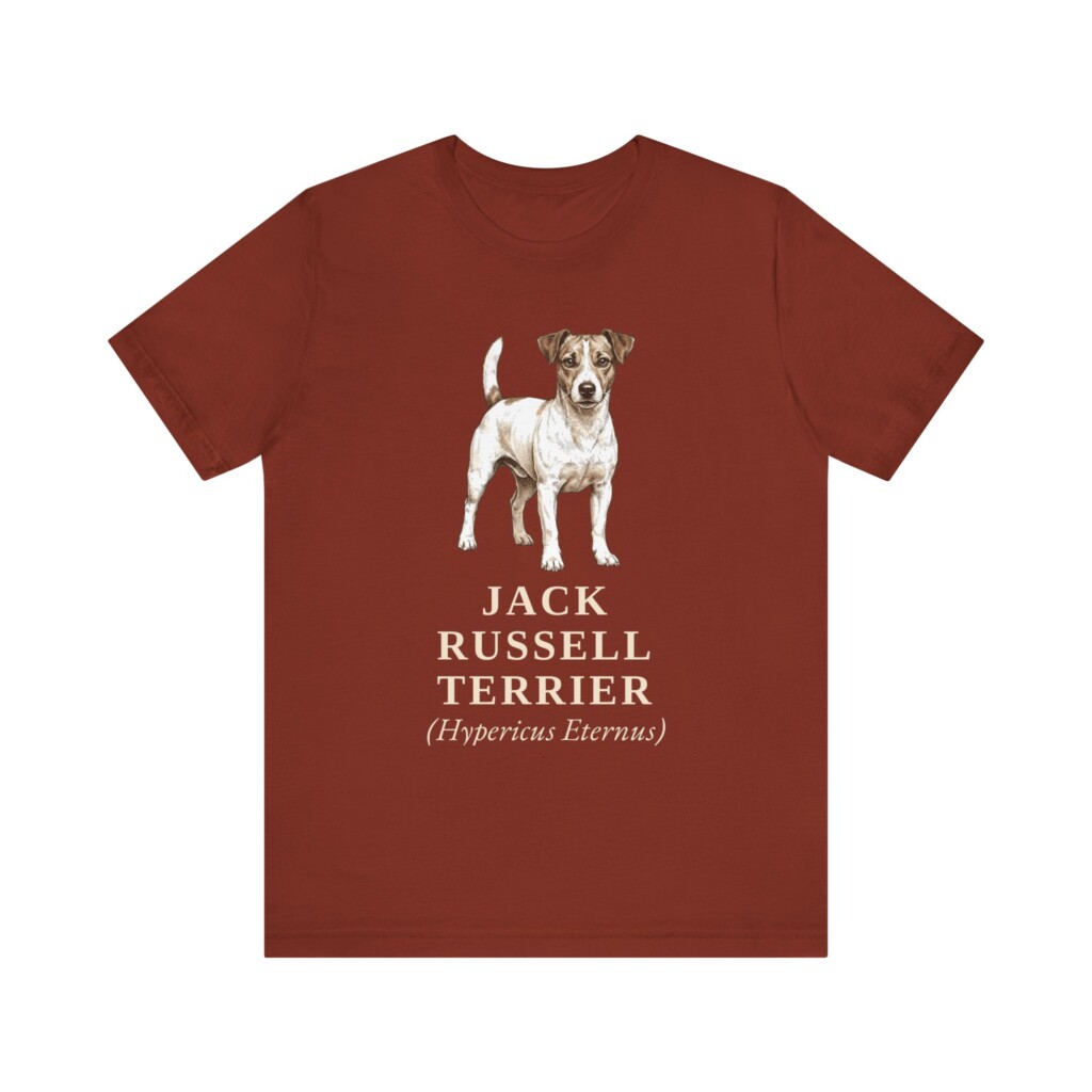 Jack Russell Terrier Latin Shirt, Vintage Dog Sketch Tee, Dog Latin Gift