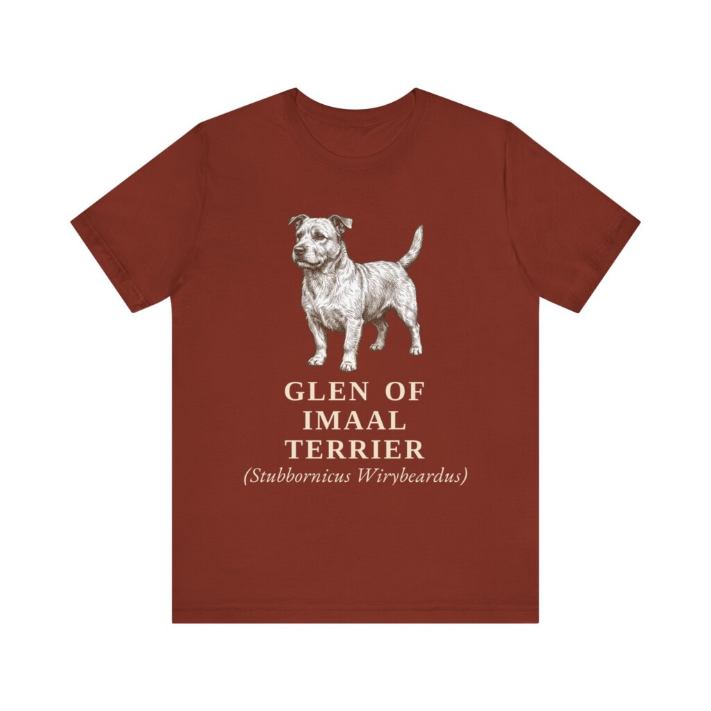 Glen of Imaal Terrier Latin Shirt, Vintage Dog Sketch Tee, Dog Latin Gift
