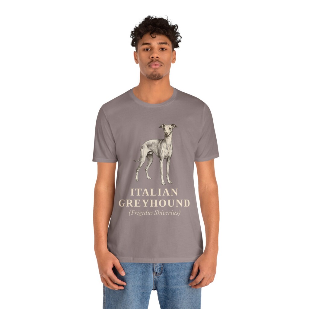 Italian Greyhound Latin Shirt, Vintage Dog Sketch Tee, Dog Latin Gift