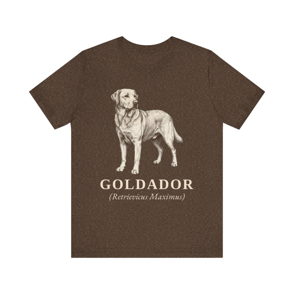 Goldador Latin Shirt, Vintage Dog Sketch Tee, Dog Latin Gift