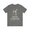 Irish Terrier Latin Shirt, Vintage Dog Sketch Tee, Dog Latin Gift