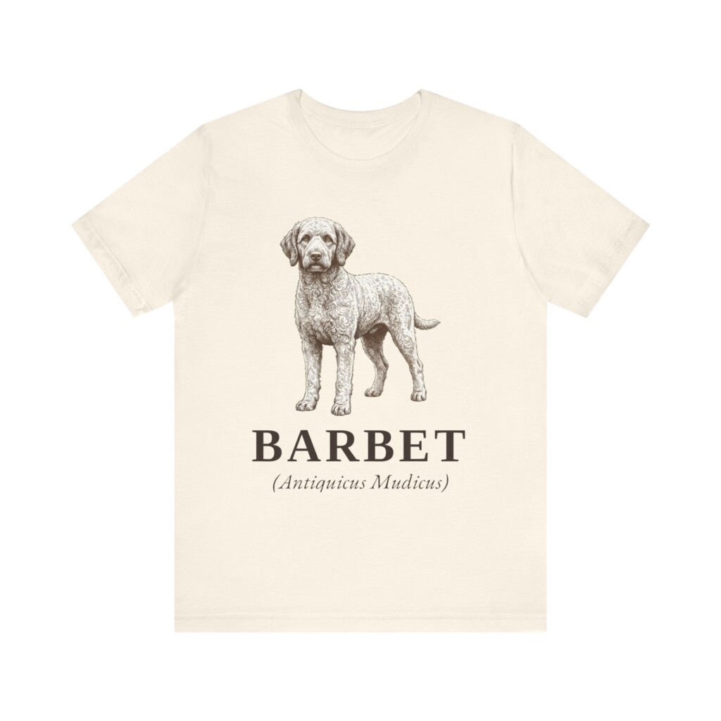 Barbet Latin Shirt, Vintage Dog Sketch Tee, Dog Latin Gift Barbet Latin Shirt, Vintage Dog Sketch Tee, Dog Latin Gift
