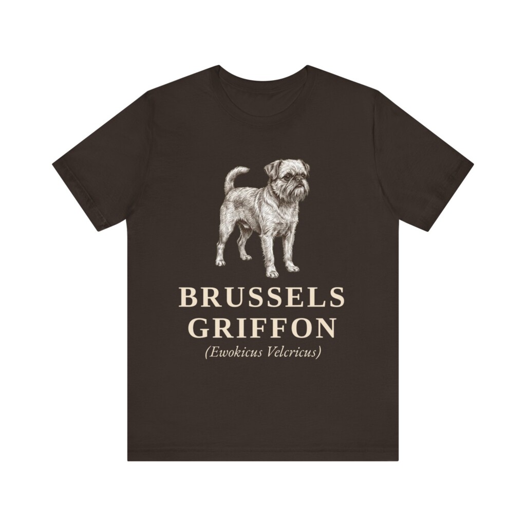 Brussels Griffon Latin Shirt, Vintage Dog Sketch Tee, Dog Latin Gift