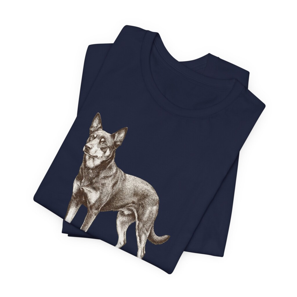 Australian Kelpie Latin Shirt, Vintage Dog Sketch Tee, Dog Latin Gift