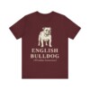 English Bulldog Latin Shirt, Vintage Dog Sketch Tee, Dog Latin Gift