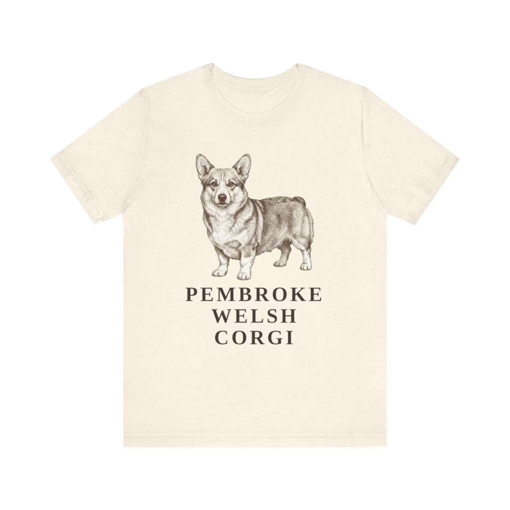 Corgi Lover Shirt, Vintage Dog Sketch Tee, Dog Lover Gift