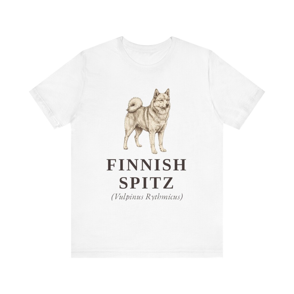 Finnish Spitz Latin Shirt, Vintage Dog Sketch Tee, Dog Latin Gift Finnish Spitz Latin Shirt, Vintage Dog Sketch Tee, Dog Latin Gift