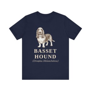 Basset Hound Latin Shirt, Vintage Dog Sketch Tee, Dog Latin Gift