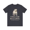 English Bulldog Latin Shirt, Vintage Dog Sketch Tee, Dog Latin Gift