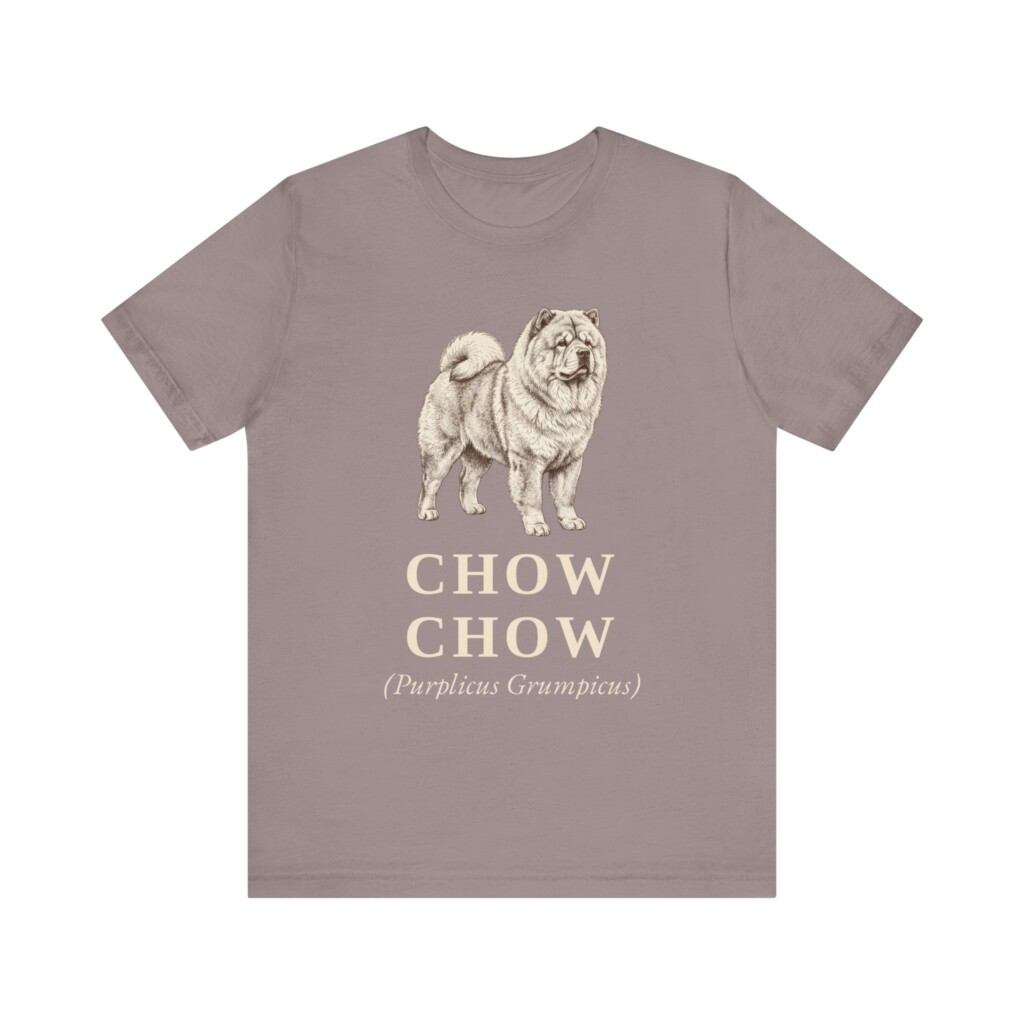 Chow Chow Latin Shirt, Vintage Dog Sketch Tee, Dog Latin Gift