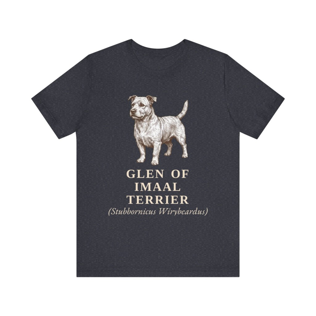 Glen of Imaal Terrier Latin Shirt, Vintage Dog Sketch Tee, Dog Latin Gift