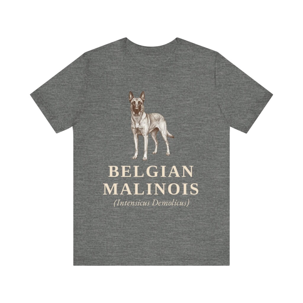 Belgian Malinois Latin Shirt, Vintage Dog Sketch Tee, Dog Latin Gift