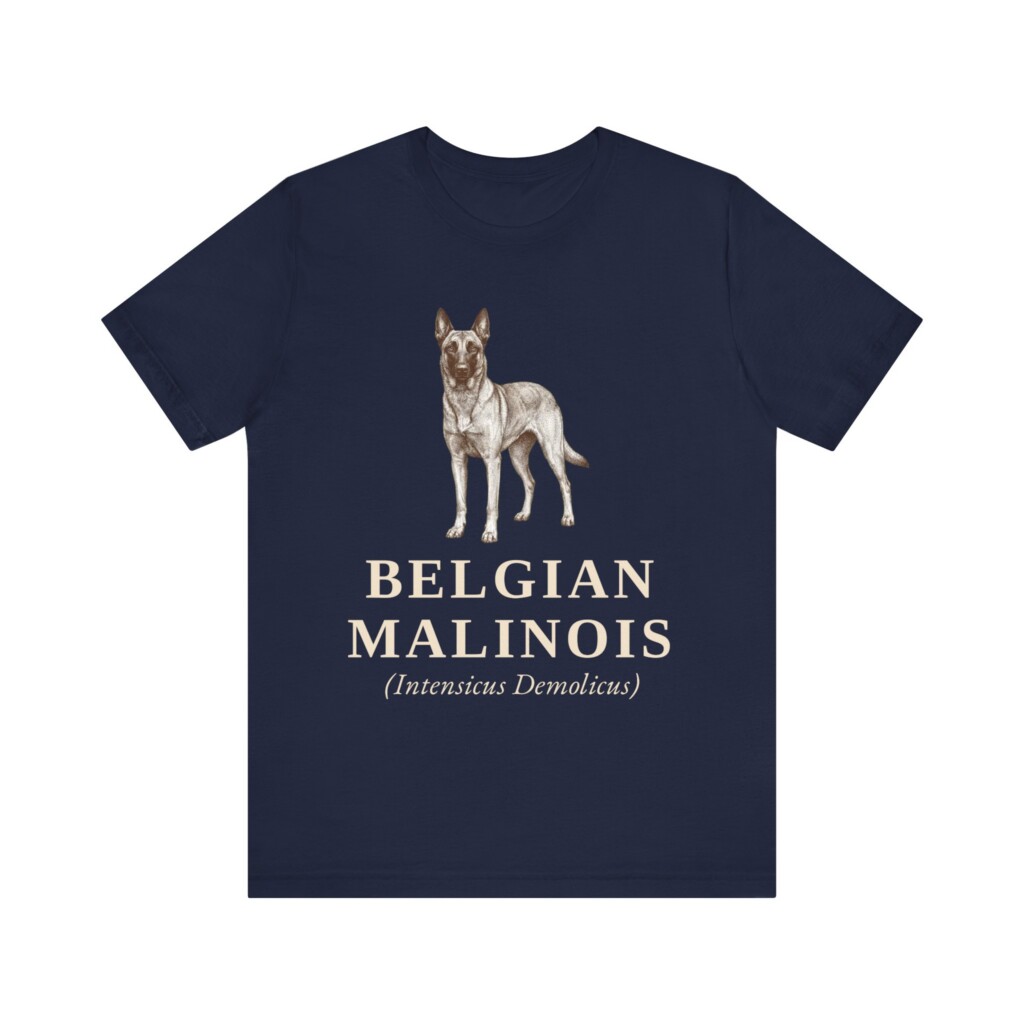 Belgian Malinois Latin Shirt, Vintage Dog Sketch Tee, Dog Latin Gift