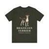 Brazilian Terrier Latin Shirt, Vintage Dog Sketch Tee, Dog Latin Gift