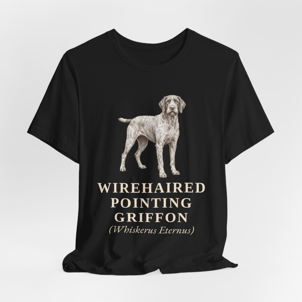 Wirehaired Pointing Griffon Latin Shirt, Vintage Dog Sketch Tee, Dog Latin Gift