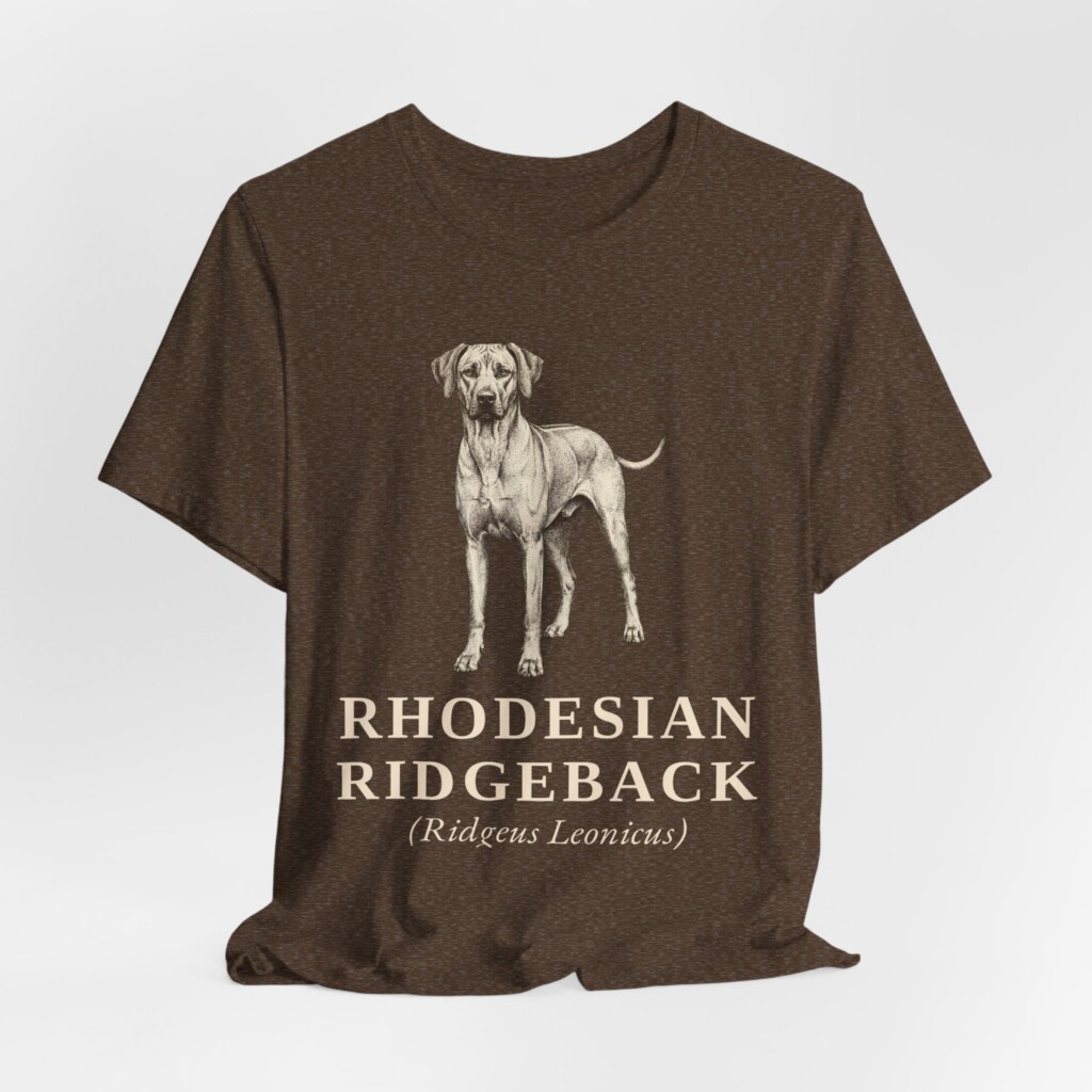 Rhodesian Ridgeback Latin Shirt, Vintage Dog Sketch Tee, Dog Latin Gift