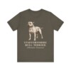 Staffordshire Bull Terrier Latin Shirt, Vintage Dog Sketch Tee, Dog Latin Gift