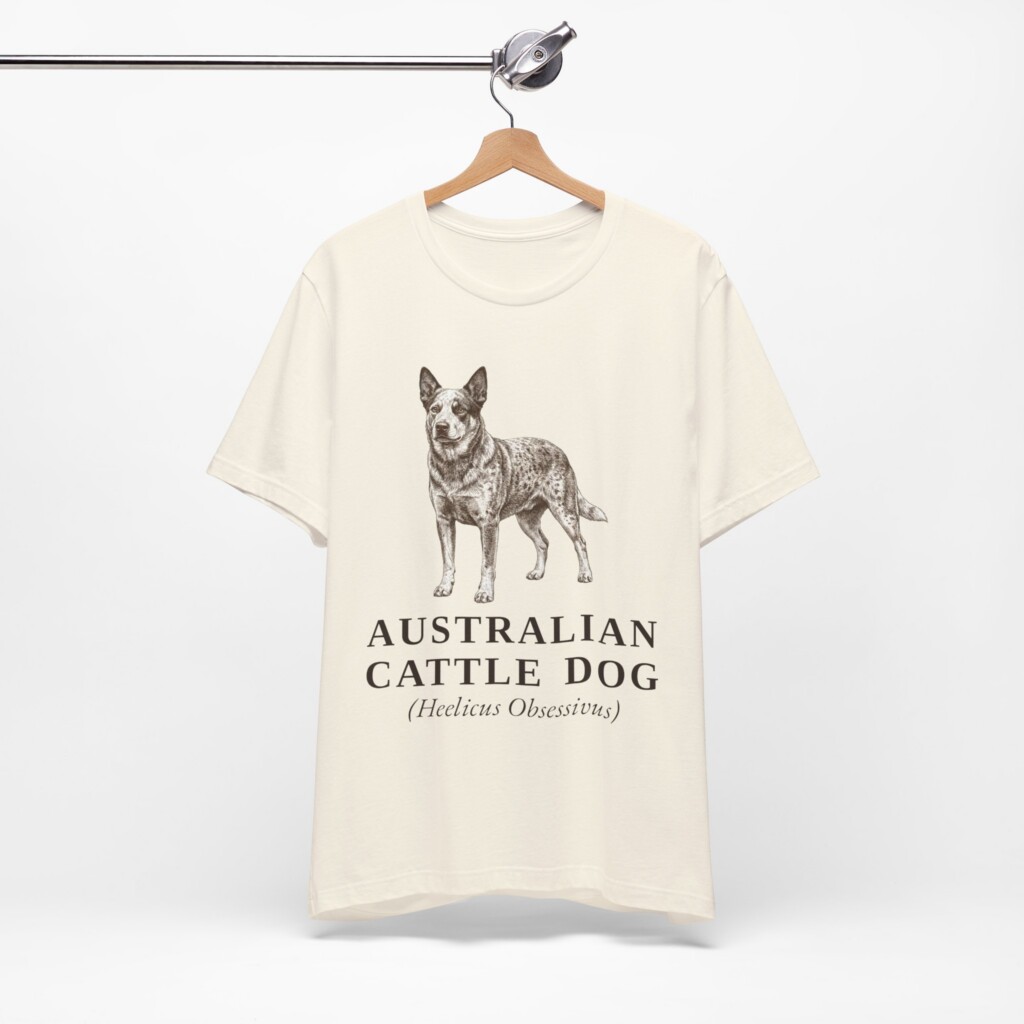 Australian Cattle Dog Latin Shirt, Vintage Dog Sketch Tee, Dog Latin Gift
