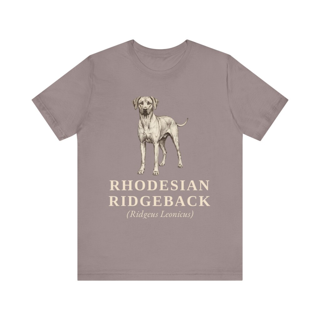Rhodesian Ridgeback Latin Shirt, Vintage Dog Sketch Tee, Dog Latin Gift