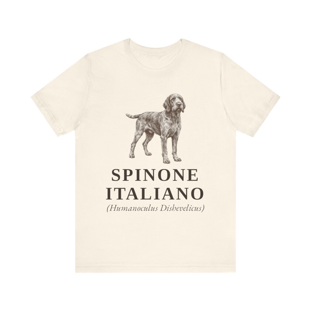 Spinone Italiano Latin Shirt, Vintage Dog Sketch Tee, Dog Latin Gift