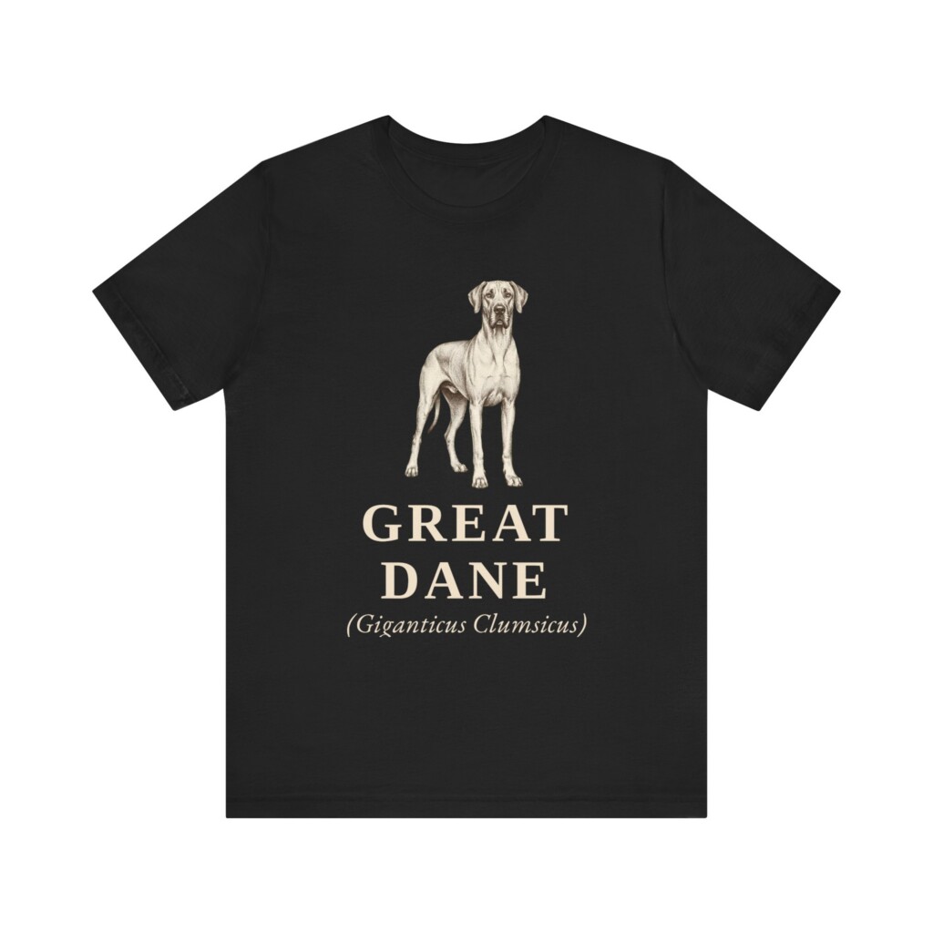 Great Dane Latin Shirt, Vintage Dog Sketch Tee, Dog Latin Gift