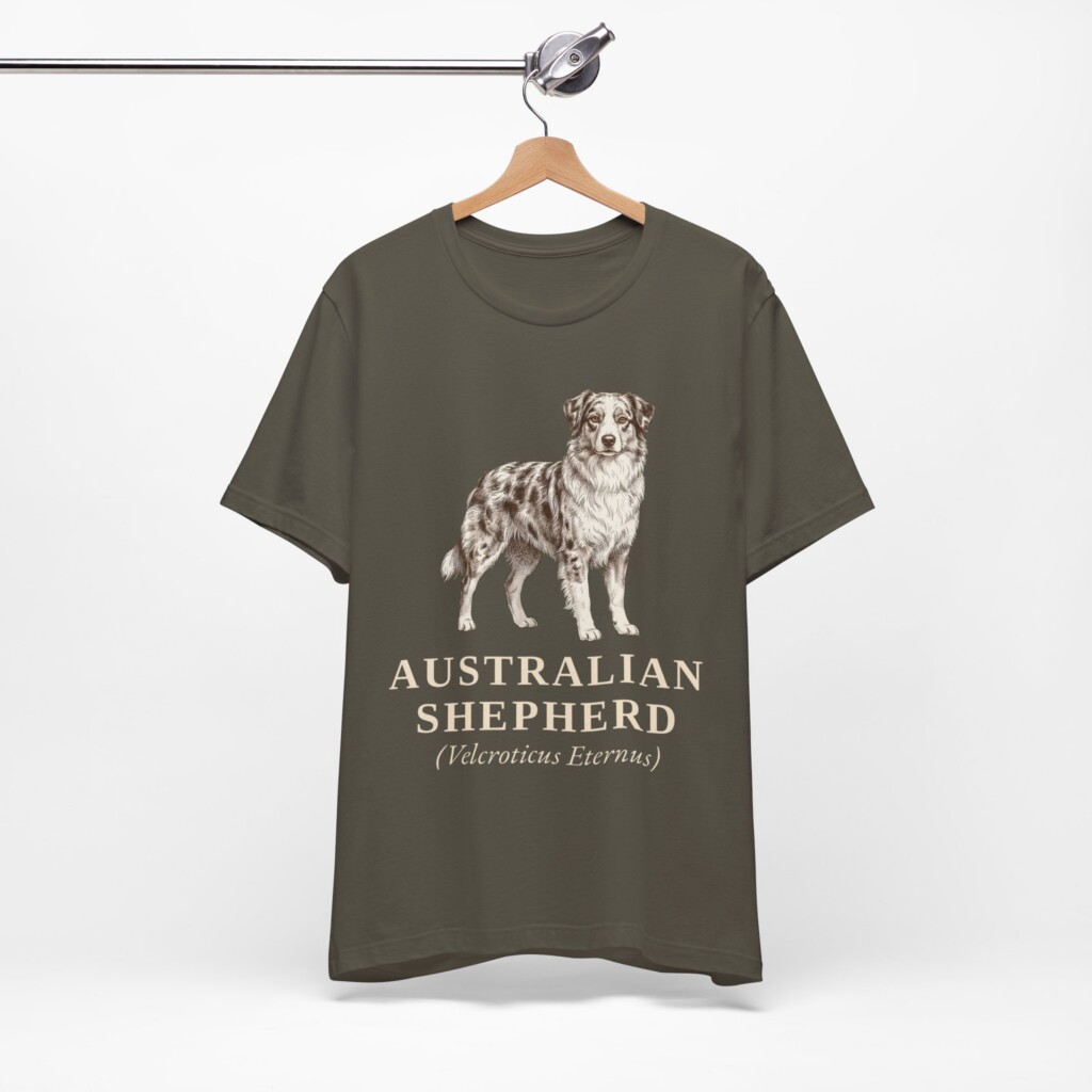 Australian Shepherd Latin Shirt, Vintage Dog Sketch Tee, Dog Latin Gift Australian Shepherd Latin Shirt, Vintage Dog Sketch Tee, Dog Latin Gift