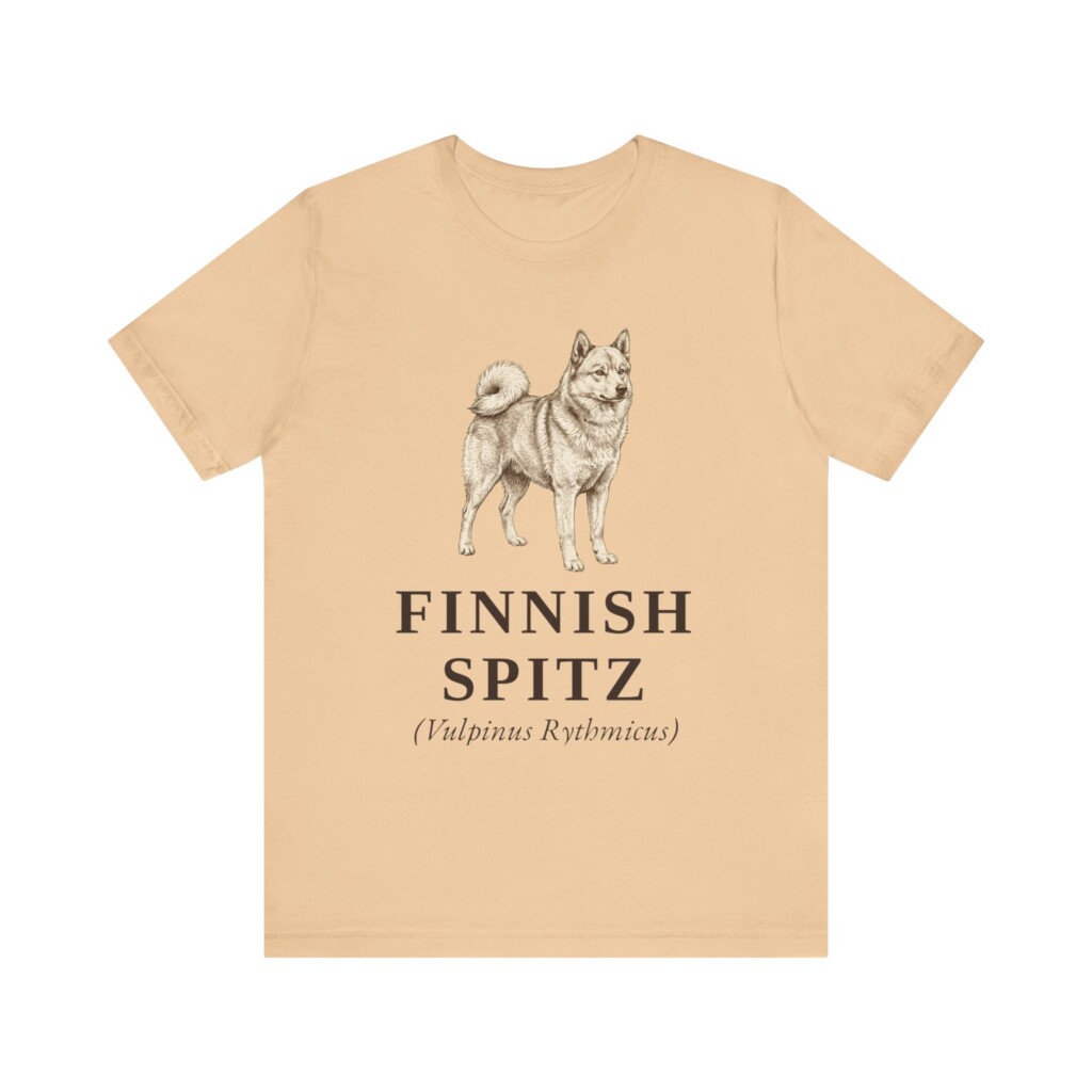 Finnish Spitz Latin Shirt, Vintage Dog Sketch Tee, Dog Latin Gift Finnish Spitz Latin Shirt, Vintage Dog Sketch Tee, Dog Latin Gift