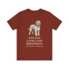 Polish Lowland Sheepdog Latin Shirt, Vintage Dog Sketch Tee, Dog Latin Gift