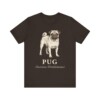 Pug Latin Shirt, Vintage Dog Sketch Tee, Dog Latin Gift