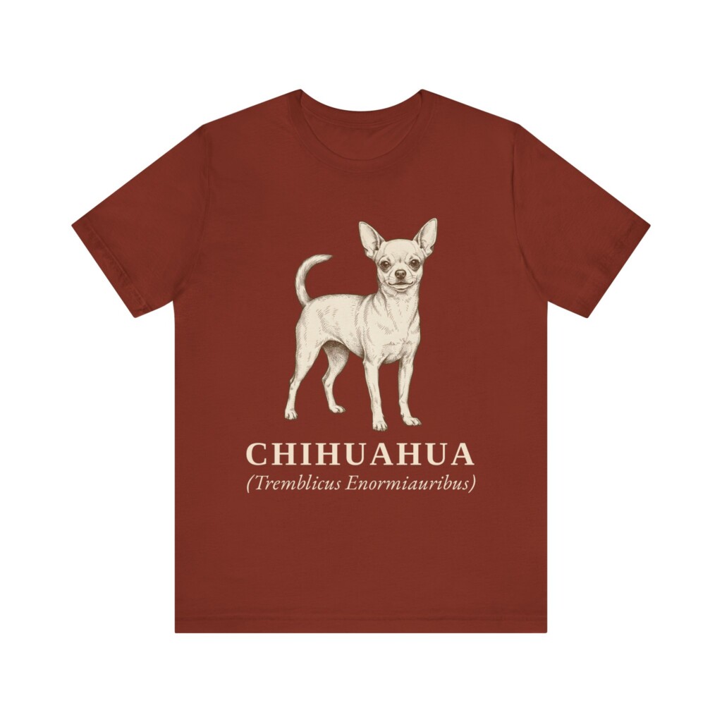 Chihuahua Latin Shirt, Vintage Dog Sketch Tee, Dog Latin Gift
