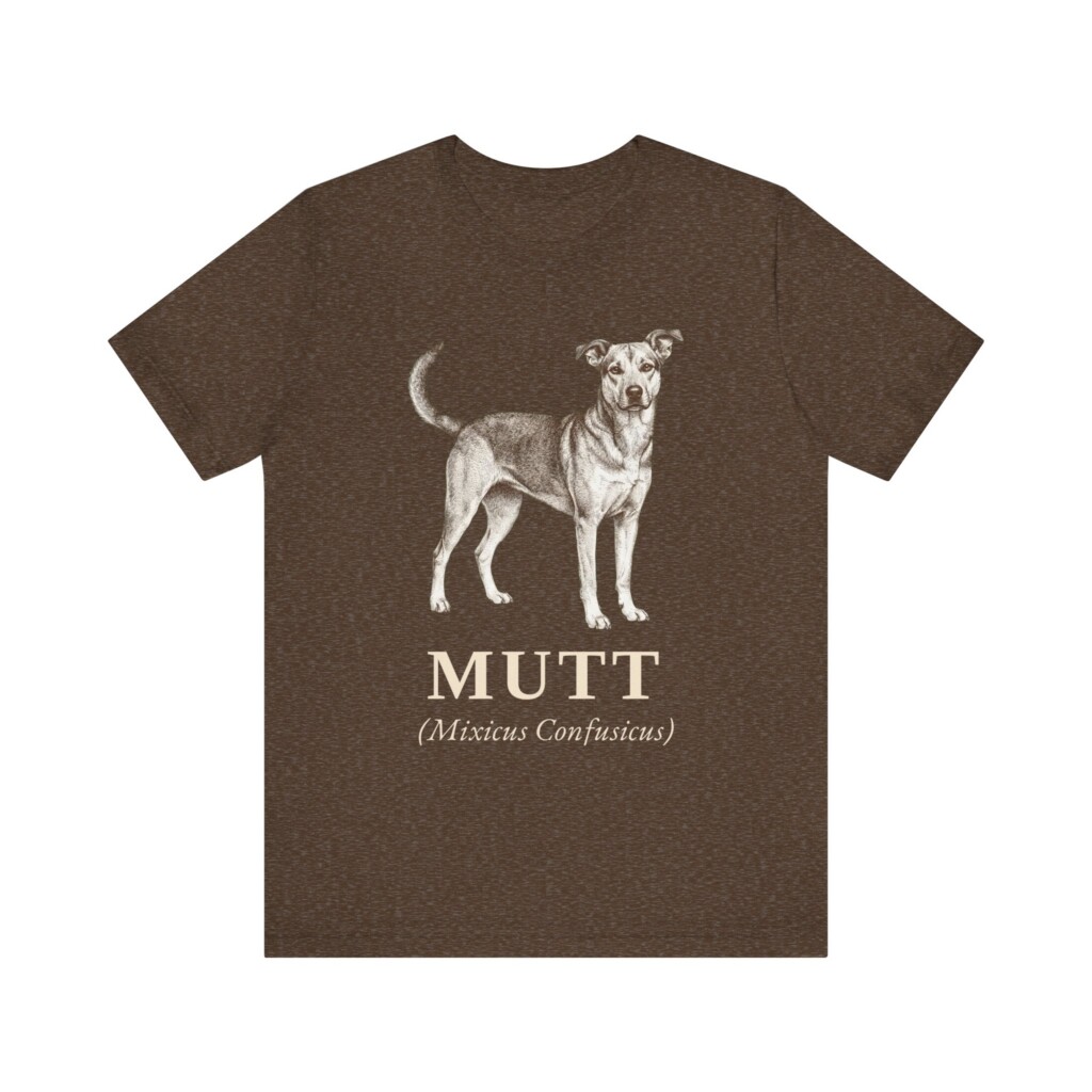 Mutt Latin Shirt, Vintage Dog Sketch Tee, Dog Latin Gift