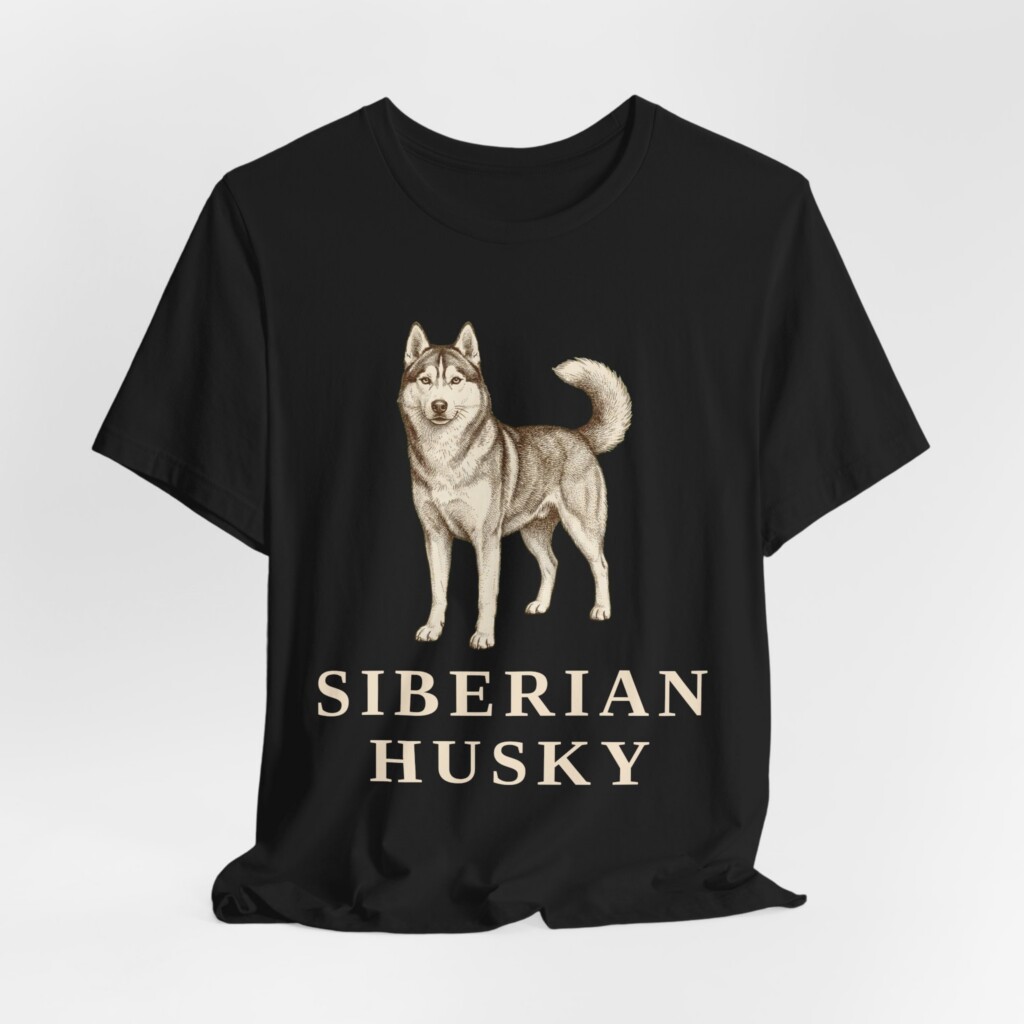 Husky Lover Shirt, Vintage Dog Sketch Tee, Dog Lover Gift