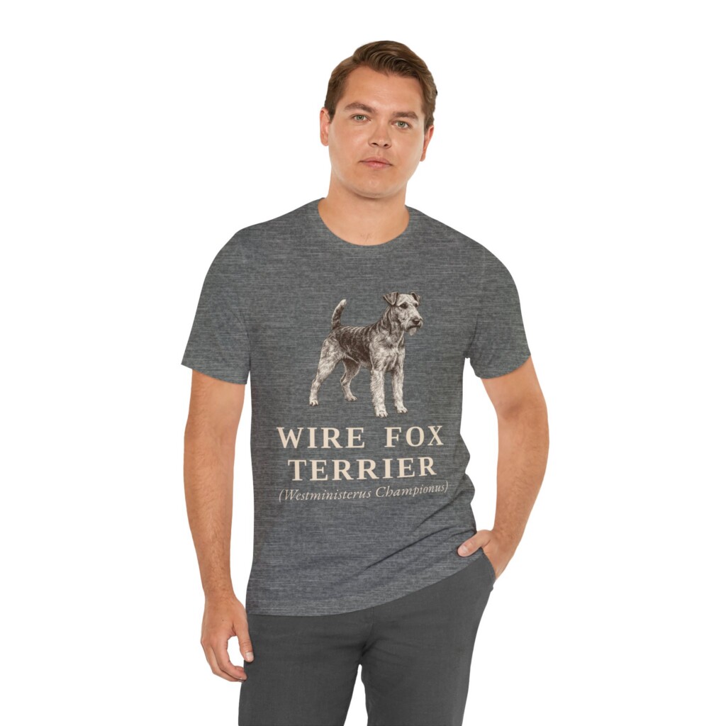 Fox Terrier (Wire) Latin Shirt, Vintage Dog Sketch Tee, Dog Latin Gift Fox Terrier (Wire) Latin Shirt, Vintage Dog Sketch Tee, Dog Latin Gift