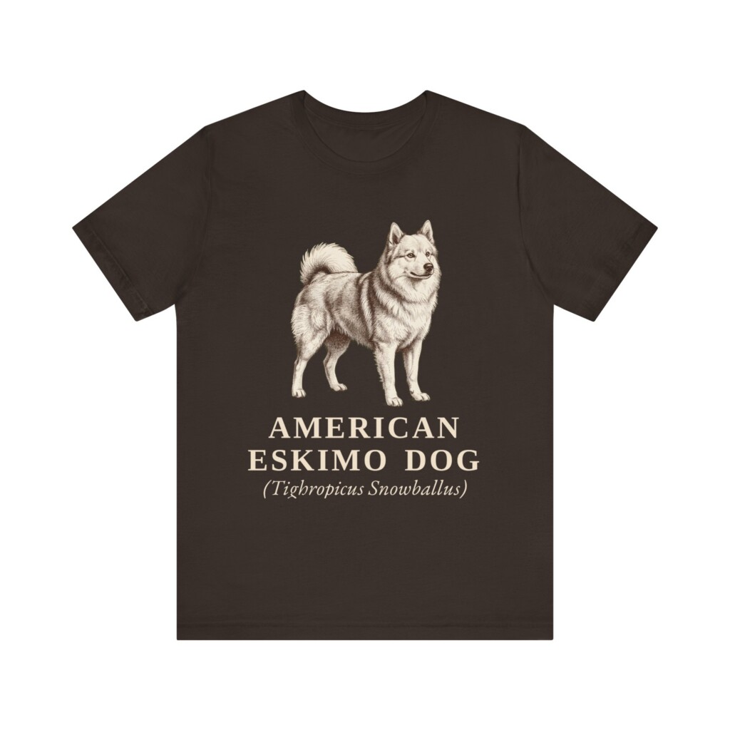 American Eskimo Dog Latin Shirt, Vintage Dog Sketch Tee, Dog Latin Gift