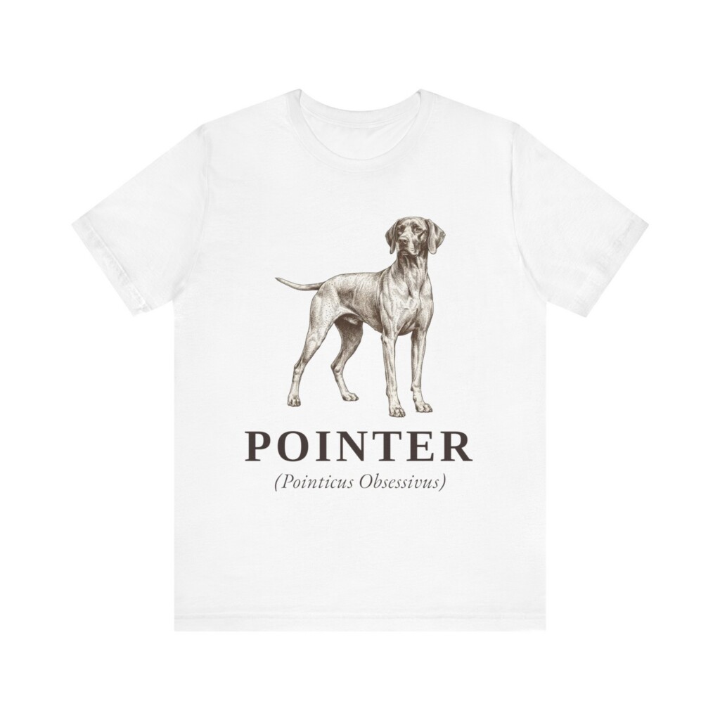 Pointer Latin Shirt, Vintage Dog Sketch Tee, Dog Latin Gift
