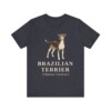 Brazilian Terrier Latin Shirt, Vintage Dog Sketch Tee, Dog Latin Gift