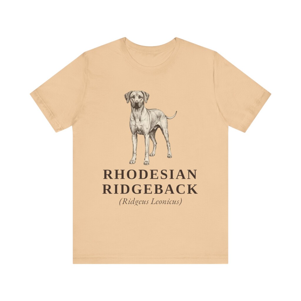 Rhodesian Ridgeback Latin Shirt, Vintage Dog Sketch Tee, Dog Latin Gift