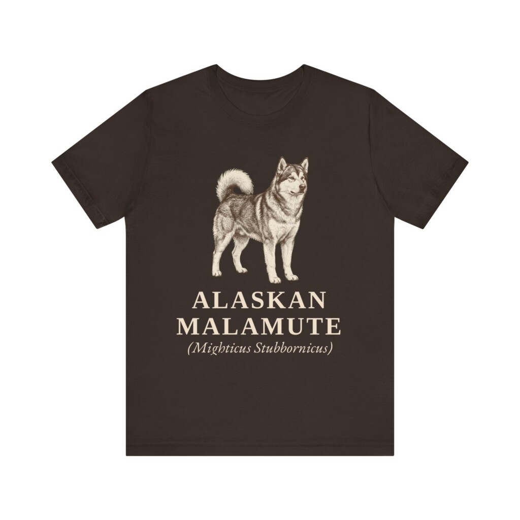 Alaskan Malamute Latin Shirt, Vintage Dog Sketch Tee, Dog Latin Gift Alaskan Malamute Latin Shirt, Vintage Dog Sketch Tee, Dog Latin Gift