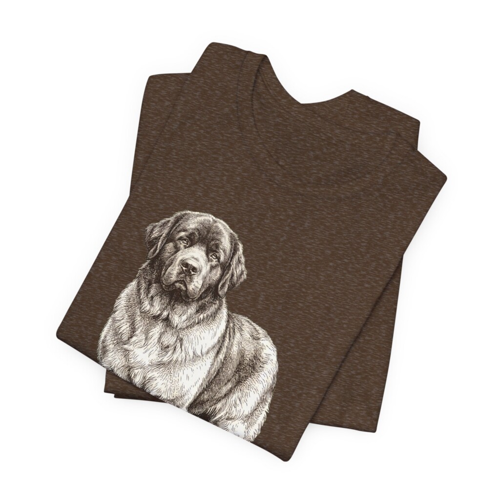 Newfoundland Dog Lover Shirt, Vintage Dog Sketch Tee, Dog Lover Gift Newfoundland Dog Lover Shirt, Vintage Dog Sketch Tee, Dog Lover Gift