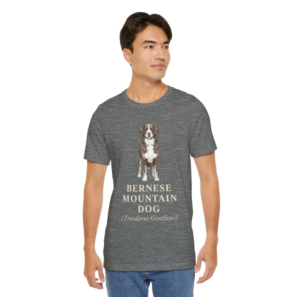Bernese Mountain Dog Latin Shirt, Vintage Dog Sketch Tee, Dog Latin Gift