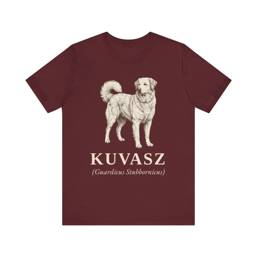 Kuvasz Latin Shirt, Vintage Dog Sketch Tee, Dog Latin Gift