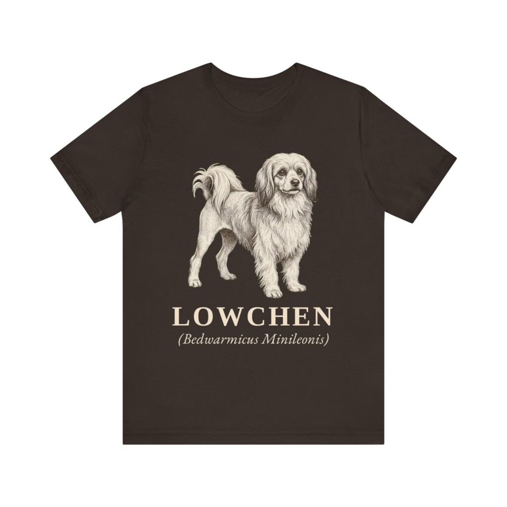 Lowchen Latin Shirt, Vintage Dog Sketch Tee, Dog Latin Gift