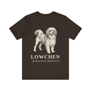 Lowchen Latin Shirt, Vintage Dog Sketch Tee, Dog Latin Gift